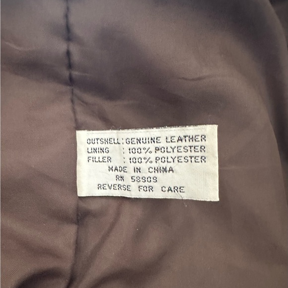 Preston & York Brown Leather Men’s Jacket - Picture 5 of 7